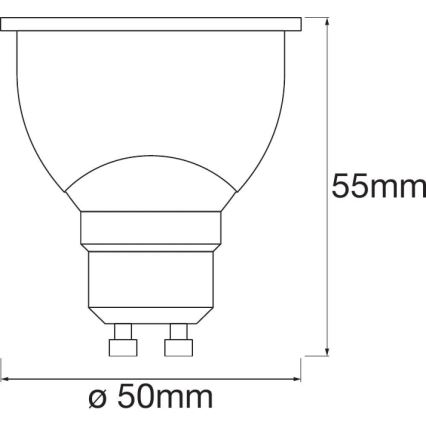 Λάμπα Dimmer LED SMART+ GU10/5W/230V 2700K-6500K Wi-Fi - Ledvance