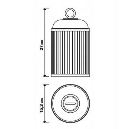 Λάμπα dimming LED εξωτερικού χώρου CANARI LED/2W/5V IP44