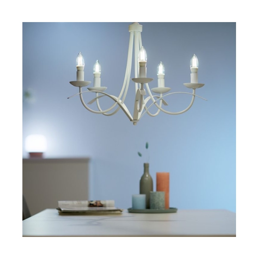 Λάμπα LED Dimmable FILAMENT C35 E14/4,9W/230V 2700-6500K CRI 90 Wi-Fi - WiZ