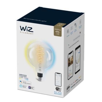Λάμπα LED Dimmable FILAMENT G200 E27/6,5W/230V 2700-6500K CRI 90 Wi-Fi - WiZ