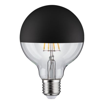 Λάμπα LED Dimmable ανεστραμμένου καθρέπτη GLOBE G95 E27/6,5W/230V 2700K μαύρο - Paulmann 28676