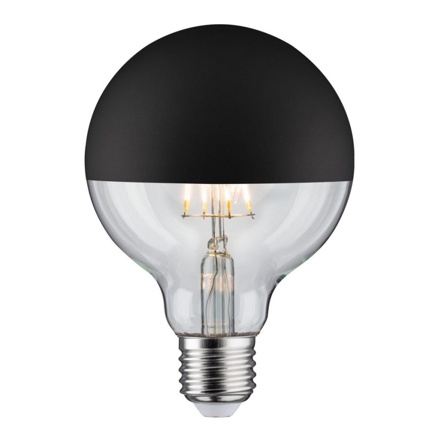 Λάμπα LED Dimmable ανεστραμμένου καθρέπτη GLOBE G95 E27/6,5W/230V 2700K μαύρο - Paulmann 28676