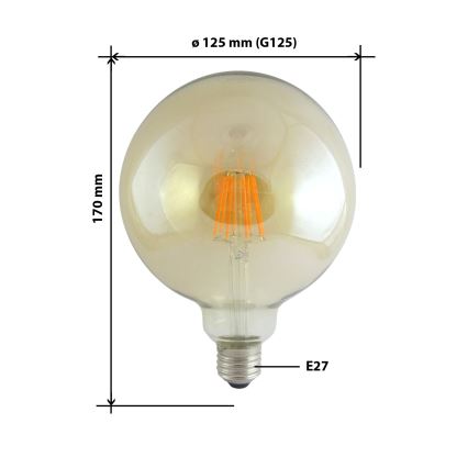 Λάμπα LED FILAMENT VINTAGE E27/10W/230V 2000K