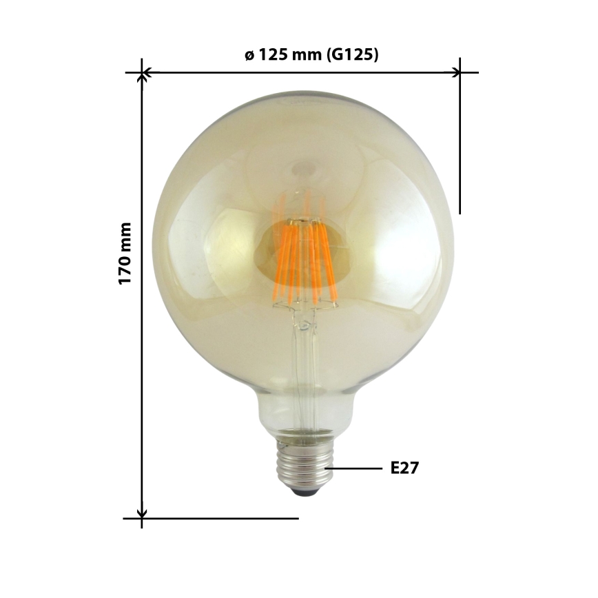 Λάμπα LED FILAMENT VINTAGE E27/10W/230V 2000K