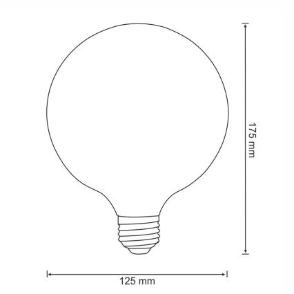 Λάμπα LED FILAMENT VINTAGE E27/4W/230V 125x180mm 2200K