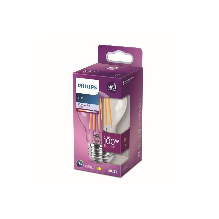 Λάμπα LED Philips E27/10,5W/230V 4000K