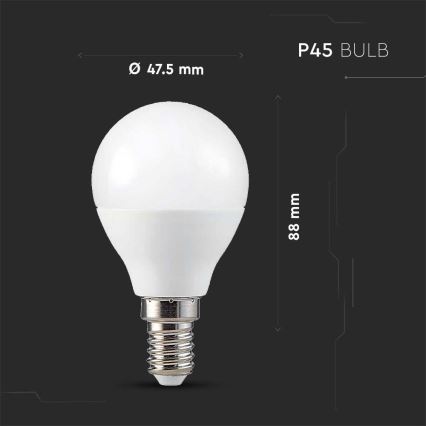 Λάμπα LED RGB Dimmable P45 E14/4,8W/230V 3000K + τηλεχειριστήριο