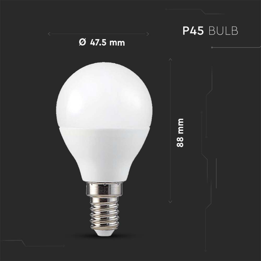 Λάμπα LED RGB Dimmable P45 E14/4,8W/230V 3000K + τηλεχειριστήριο