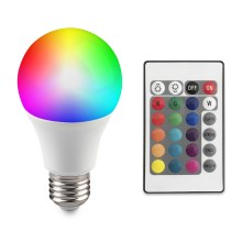 Λάμπα LED RGB E27/6W/230V με δυνατότητα ντιμαρίσματος 3000K
