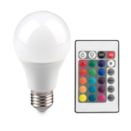 Λάμπα LED RGB E27/6W/230V με δυνατότητα ντιμαρίσματος 3000K