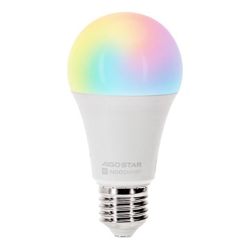 Λάμπα LED RGBW Dimmable A60 E27/15W/230V 2700-6500K Wi-Fi - Aigostar