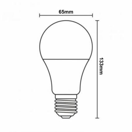 Λάμπα LED RGBW Dimmable A60 E27/15W/230V 2700-6500K Wi-Fi Tuya