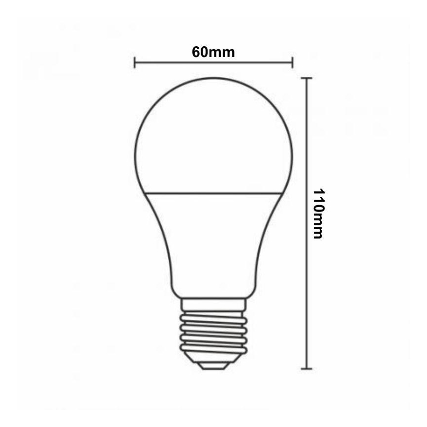 Λάμπα LED RGBW Dimmable A60 E27/9W/230V 2700-6500K Wi-Fi Tuya