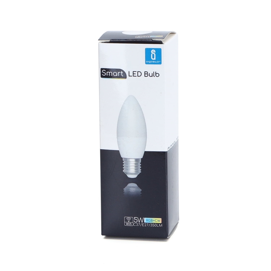 Λάμπα LED RGBW Dimmable C37 E27/5W/230V 3000-6500K Wi-Fi - Aigostar