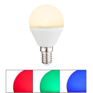 Λάμπα LED RGBW Dimmable E14/4,9W/230V 2700K + τηλεχειριστήριο - Globo