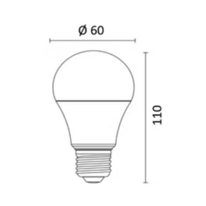 Λάμπα LED RGBW Dimmable E27/8,5W/230V 3000-6500K Wi-Fi - Reality