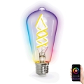 Λάμπα LED RGBW Dimmable FILAMENT ST64 E27/4,9W/230V 2700-6500K Wi-Fi - Aigostar