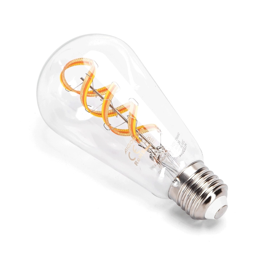 Λάμπα LED RGBW Dimmable FILAMENT ST64 E27/4,9W/230V 2700-6500K Wi-Fi - Aigostar