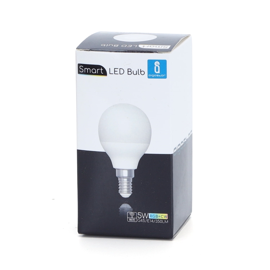 Λάμπα LED RGBW Dimmable G45 E14/5W/230V 3000-6500K Wi-Fi - Aigostar