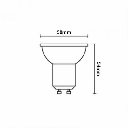 Λάμπα LED RGBW Dimmable GU10/4,5W/230V 2700-6500K Wi-Fi Tuya