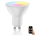 Λάμπα LED RGBW Dimmable GU10/6,5W/230V 2700-6500K Wi-Fi - Aigostar