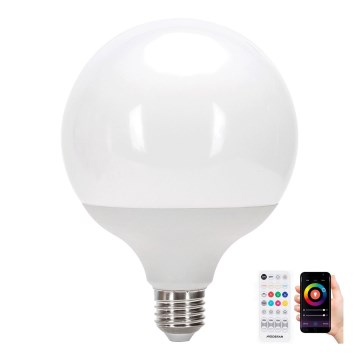 Λάμπα LED RGBW Dimmable MESH G120 E27/18W/230V 6500K + τηλεχειριστήριο - Aigostar