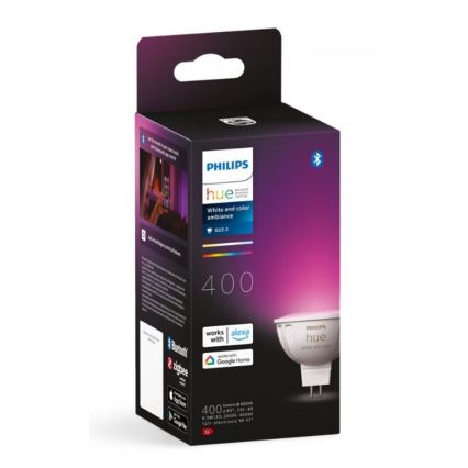 Λάμπα LED RGBW Dimmable Philips Hue White And Color Ambiance GU5,3/MR16/6,3W/12V 2000-6500K