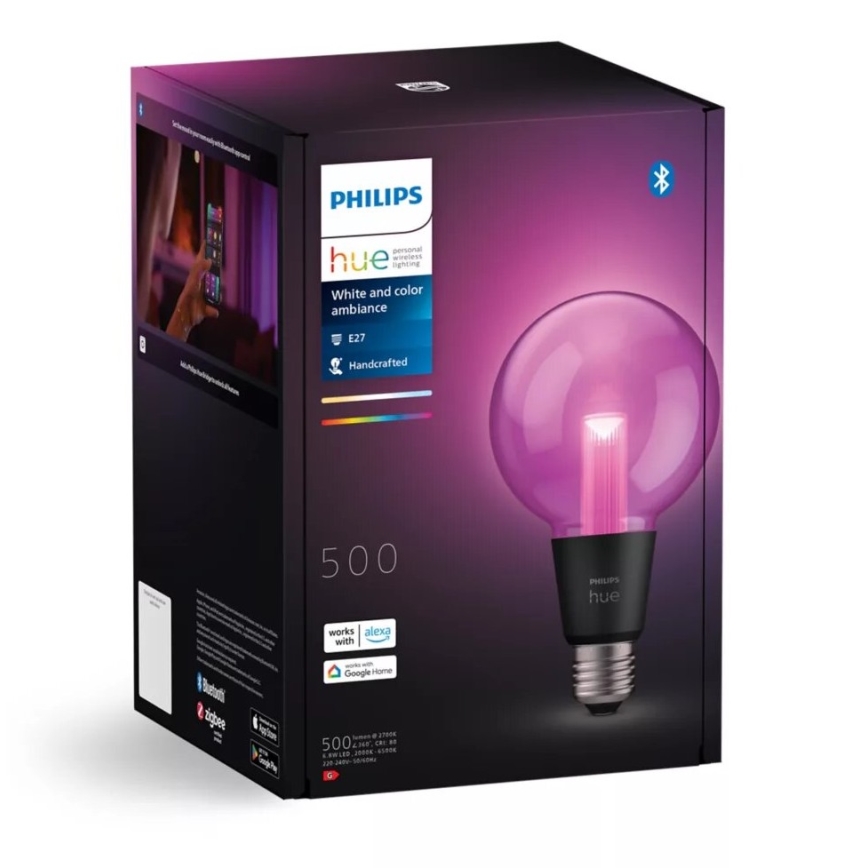 Λάμπα LED RGBW Dimmable Philips Hue White And Color Ambiance E27/6,8W/230V 2000-6500K