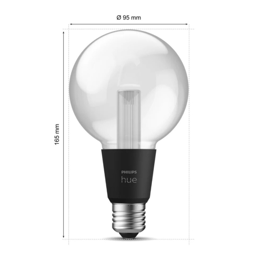 Λάμπα LED RGBW Dimmable Philips Hue White And Color Ambiance E27/6,8W/230V 2000-6500K