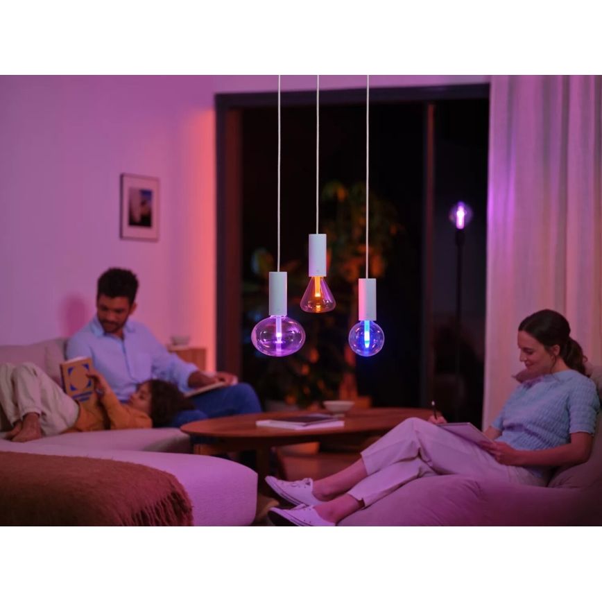Λάμπα LED RGBW Dimmable Philips Hue White And Color Ambiance G125 E27/6,8W/230V 2000-6500K