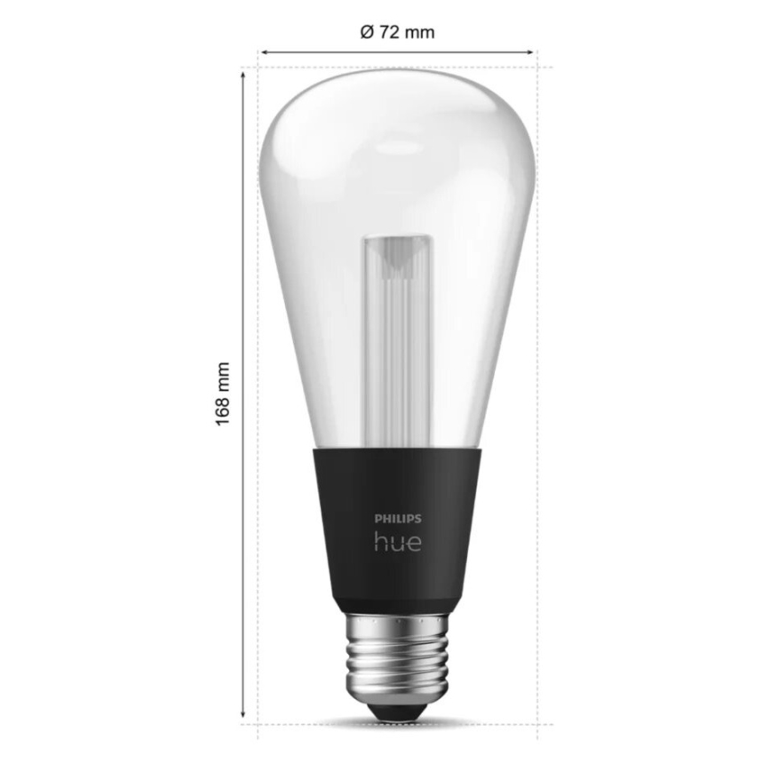 Λάμπα LED RGBW Dimmable Philips Hue White And Color Ambiance E27/6,8W/230V 2000-6500K
