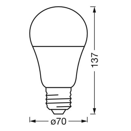 Λάμπα LED RGBW Dimmable SMART+ E27/14W/230V 2700-6500K Wi-Fi - Ledvance