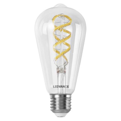 Λάμπα LED RGBW Dimmable SMART+ FILAMENT EDISON ST64 E27/4,8W/230V 2700-6500K Wi-Fi - Ledvance