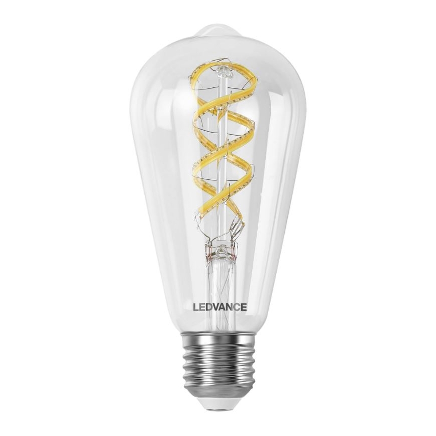 Λάμπα LED RGBW Dimmable SMART+ FILAMENT EDISON ST64 E27/4,8W/230V 2700-6500K Wi-Fi - Ledvance