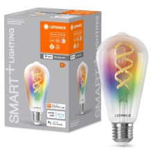 Λάμπα LED RGBW Dimmable SMART+ FILAMENT EDISON ST64 E27/4,8W/230V 2700-6500K Wi-Fi - Ledvance