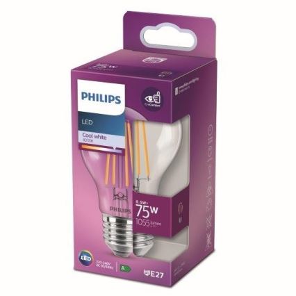 Λάμπα LED VINTAGE Philips A60 E27/8,5W/230V 4000K