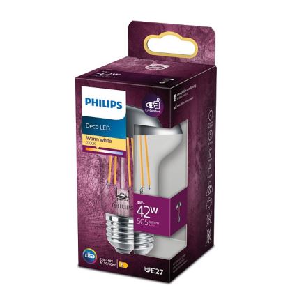 Λάμπα led ανεστραμμένου καθρέπτη Philips DECO E27/4W/230V 2700K