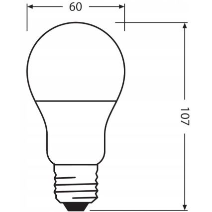 Λάμπα LED από ανακυκλωμένο πλαστικό A60 E27/8,5W/230V 4000K - Ledvance