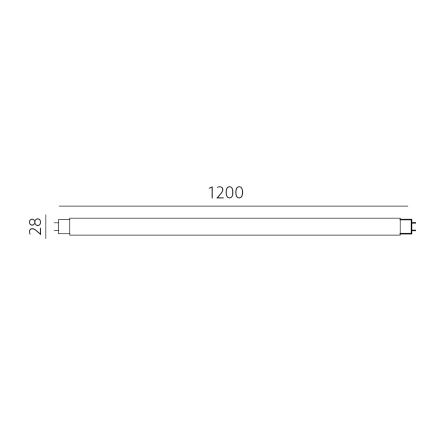 Λάμπα σωληνωτή LED T8 G13/18W/230V 4000K 120 cm