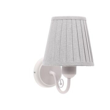 Λάμπα τοίχου FIREZ 1xE27/40W/230V λευκό/γκρι