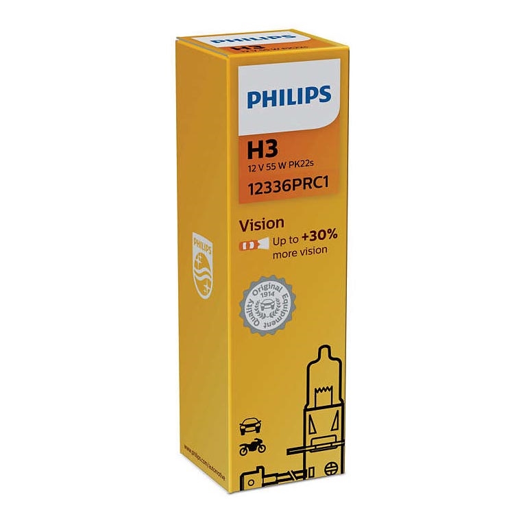 Λάμπα αυτοκινήτου Philips VISION 12336PRC1 H3 PK22s/55W/12V