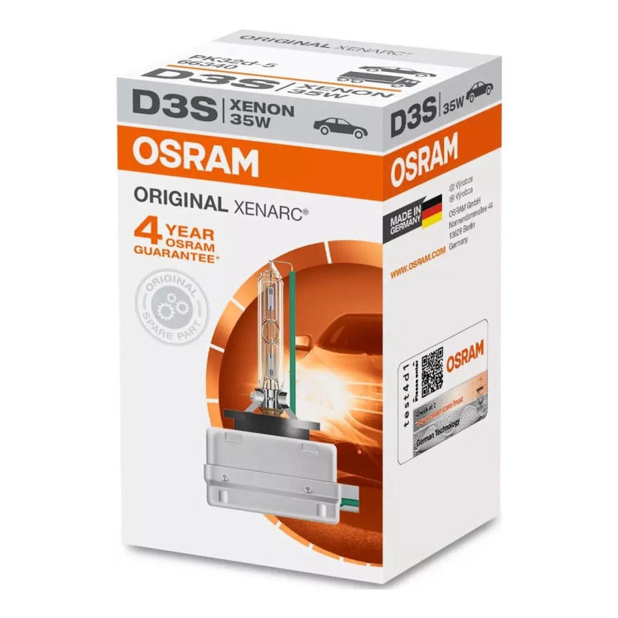 Λάμπα αυτοκινήτου Xenon D3S PK32d-5/35W/85V 4150K - Osram