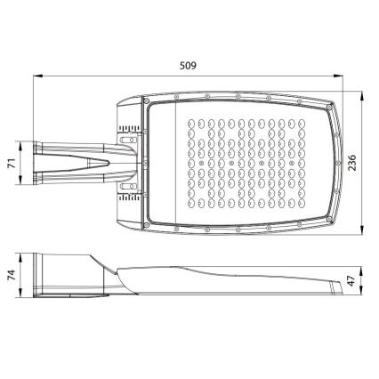 Λάμπα δρόμου LED NOVUM PLUS LED/100W/230V IP65