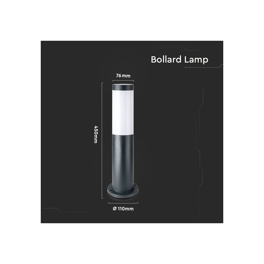 Λάμπα εξωτερικού χώρου 1xE27/60W/230V IP44 45cm ανθρακί