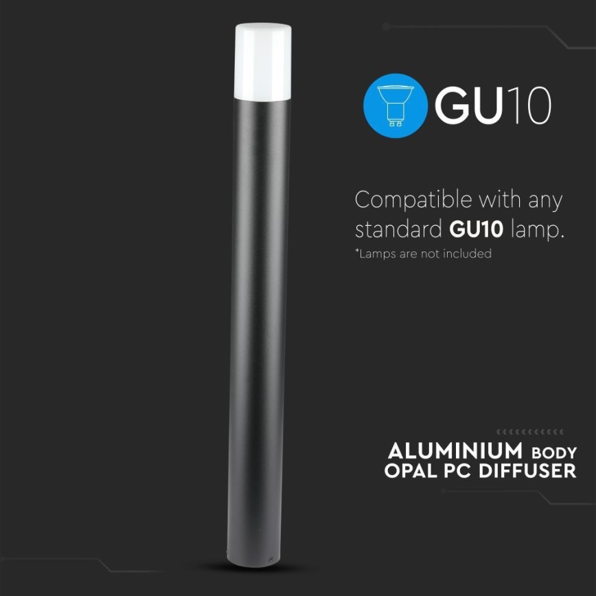 Λάμπα εξωτερικού χώρου 1xGU10/35W/230V IP54 80 cm μαύρο