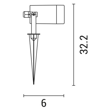 Λάμπα εξωτερικού χώρου 1xGU10/5W/230V IP65 γκρι