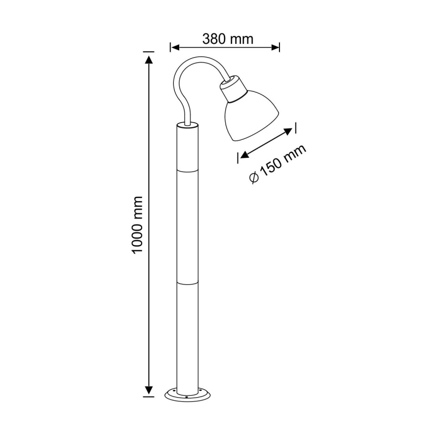 Λάμπα εξωτερικού χώρου ARNE 1xE27/10W/230V IP44 100 cm