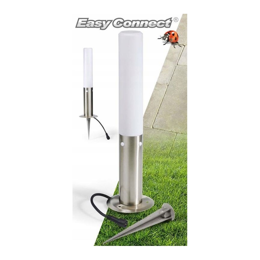 Λάμπα εξωτερικού χώρου EASY CONNECT 1xE27/20W/230V IP44 ανοξείδωτο ατσάλι