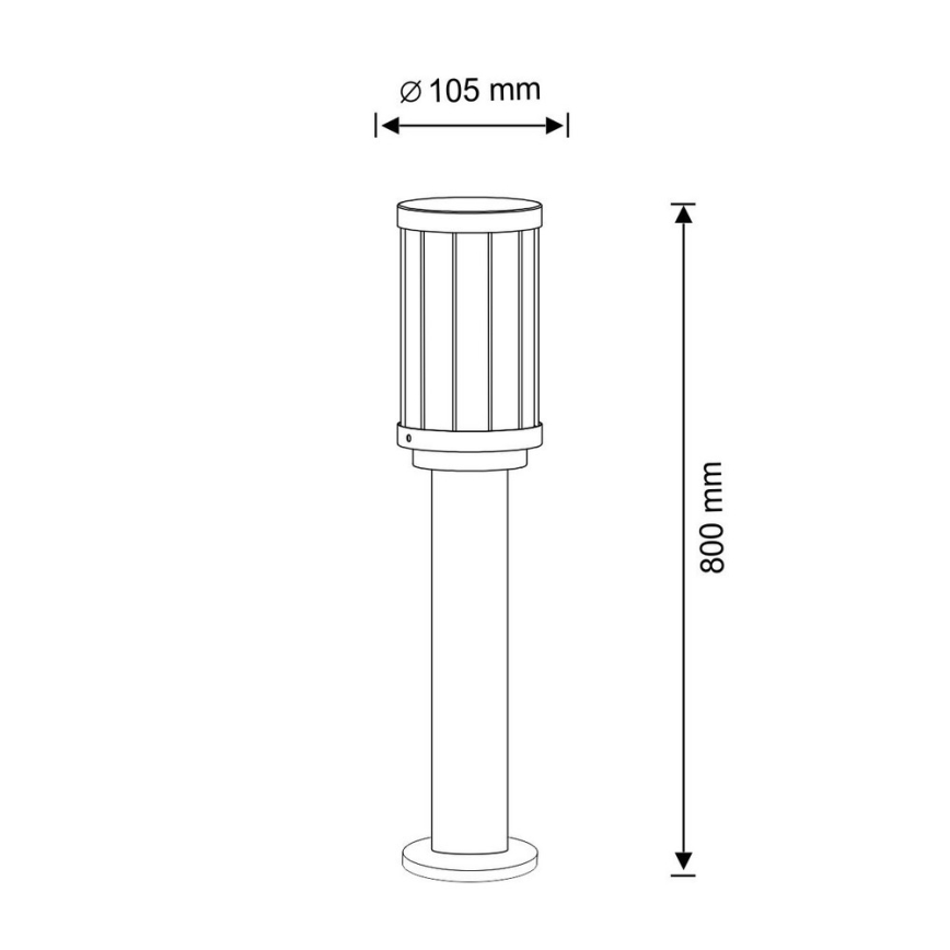 Λάμπα εξωτερικού χώρου FIORD 1xE27/10W/230V IP44