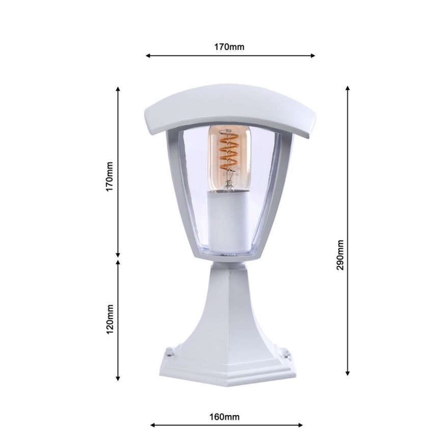 Λάμπα εξωτερικού χώρου FOX 1xE27/40W/230V IP44 λευκό